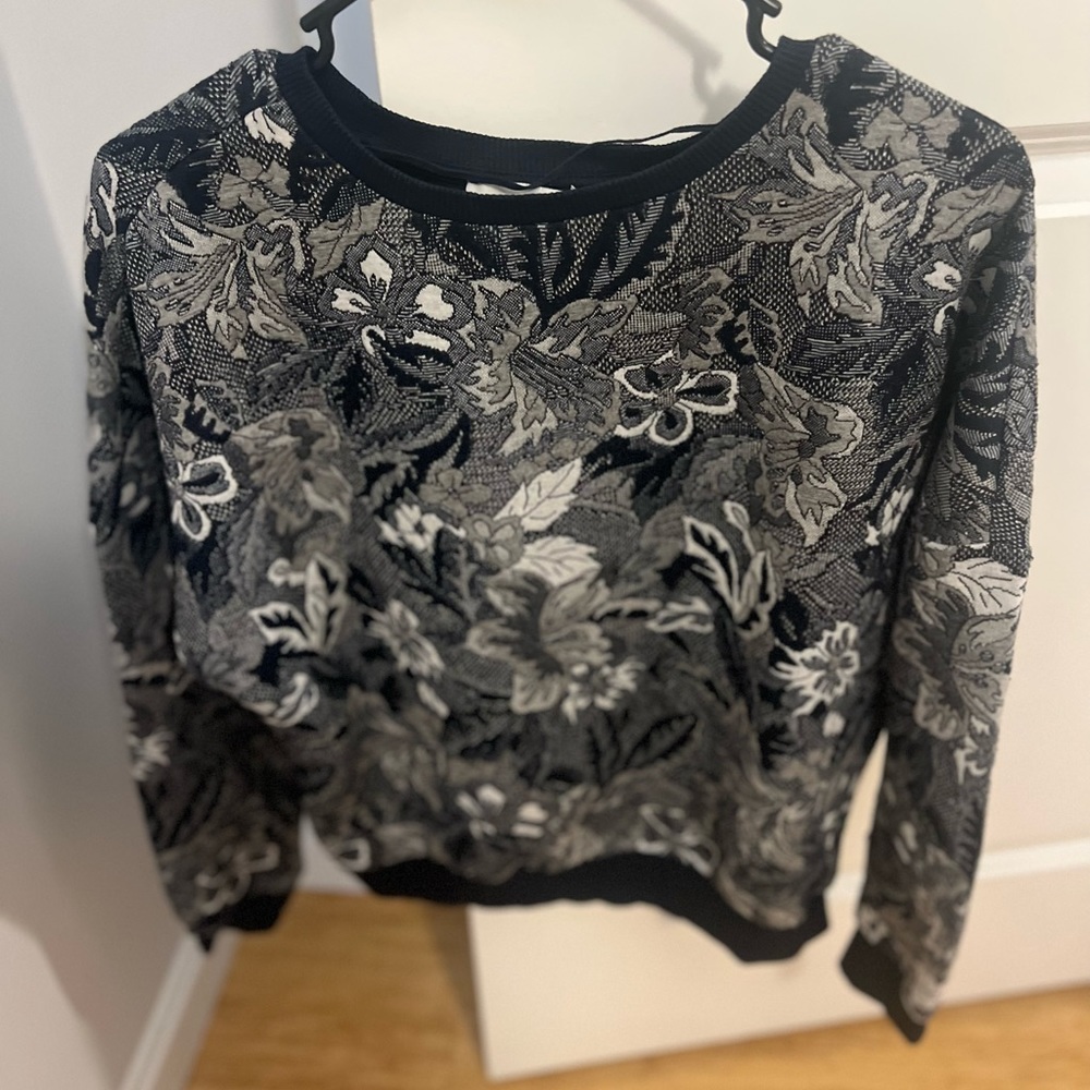 Zara floral sweatshirt